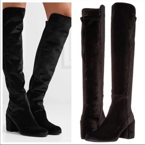 Stuart Weitzman lowjack Nero velvet black 9